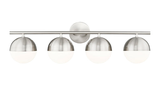 Z-Lite - 7517-4V-BN - Four Light Vanity - Realm Sphere - Brushed Nickel