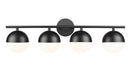 Z-Lite - 7517-4V-MB - Four Light Vanity - Realm Sphere - Matte Black