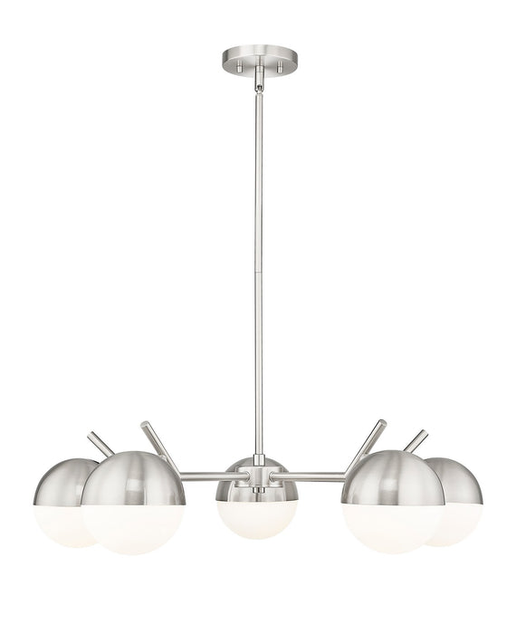 Z-Lite - 7517-5BN - Five Light Chandelier - Realm Sphere - Brushed Nickel