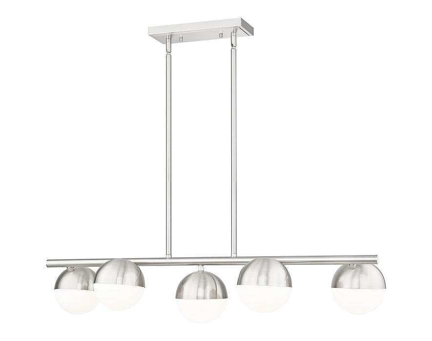 Z-Lite - 7517-5L-BN - Five Light Linear Chandelier - Realm Sphere - Brushed Nickel