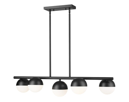 Z-Lite - 7517-5L-MB - Five Light Linear Chandelier - Realm Sphere - Matte Black