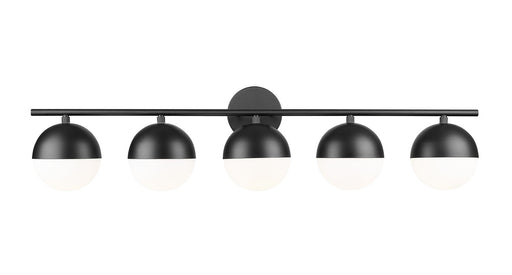 Realm Sphere Five Light Vanity Matte Black