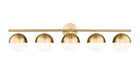 Z-Lite - 7517-5V-MGLD - Five Light Vanity - Realm Sphere - Modern Gold