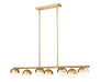 Z-Lite - 7517-7L-MGLD - Seven Light Linear Chandelier - Realm Sphere - Modern Gold