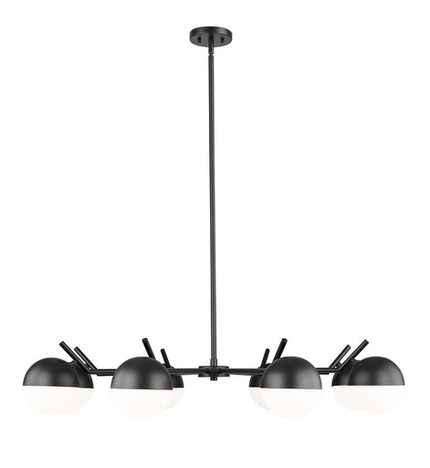 Realm Sphere Eight Light Chandelier Matte Black