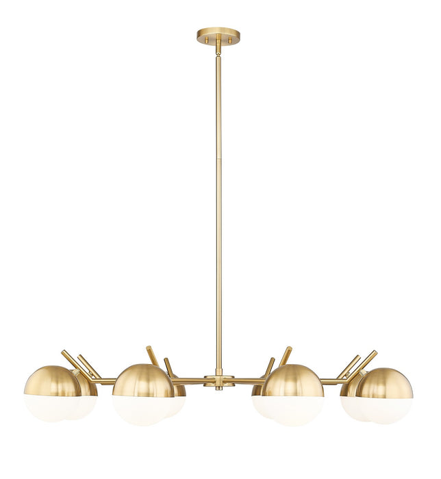 Z-Lite - 7517-8MGLD - Eight Light Chandelier - Realm Sphere - Modern Gold