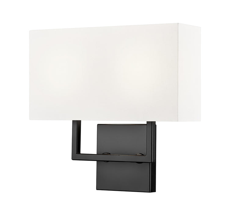 Z-Lite - 815-2S-MB - Two Light Wall Sconce - Saxon - Matte Black