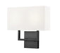 Z-Lite - 815-2S-MB - Two Light Wall Sconce - Saxon - Matte Black