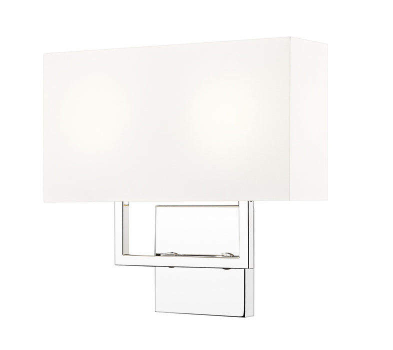 Z-Lite - 815-2S-PN - Two Light Wall Sconce - Saxon - Polished Nickel