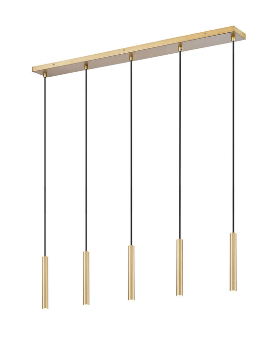 Z-Lite - 919MP12-5L-MGLD-LED - LED Linear Chandelier - Forest - Modern Gold