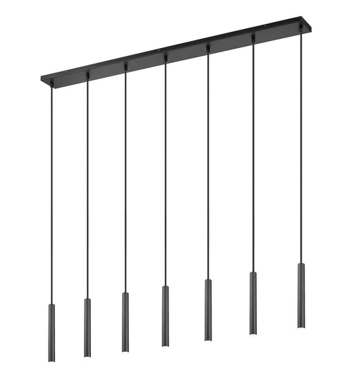 Z-Lite - 919MP12-7L-MB-LED - LED Linear Chandelier - Forest - Matte Black