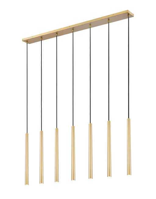 Z-Lite - 919MP24-7L-MGLD-LED - LED Linear Chandelier - Forest - Modern Gold
