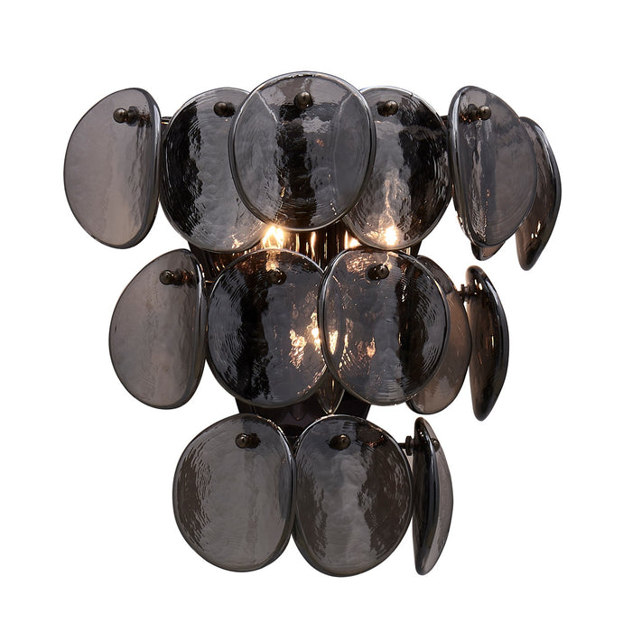 Kalco - 524622BN - Three Light Wall Sconce - UROKO - Black Nickel