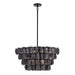 Kalco - 524655BN - Eight Light Pendant - UROKO - Black Nickel