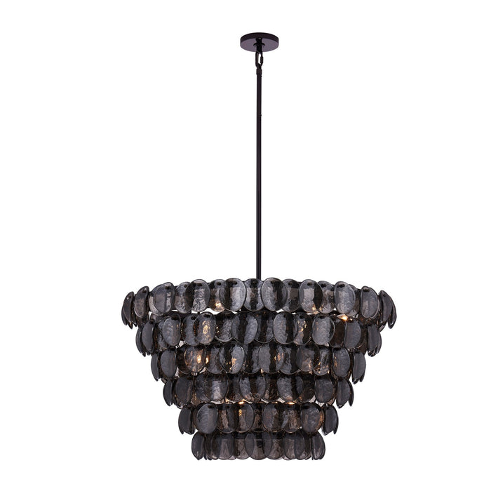 Kalco - 524656BN - 14 Light Pendant - UROKO - Black Nickel