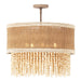 Kalco - 524845JT - Five Light Semi Flush Mount - NATURALE - Jute