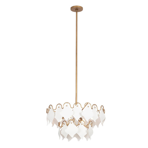 MANTA Four Light Semi Flush Mount Modern Gold