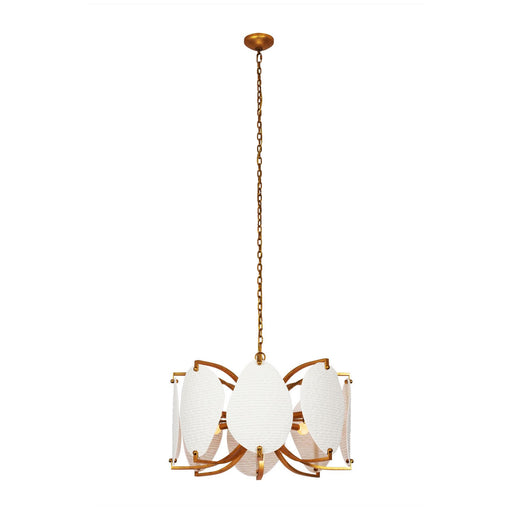 ALIFORM Eight Light Pendant Oxidized Gold Leaf