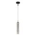Matteo Lighting - C30601MBSM - One Light Pendant - Bambu - Matte Black/Smoked Glass