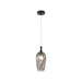 Matteo Lighting - C30901MBSM - One Light Pendant - Eesha - Matte Black/Smoked Glass