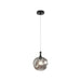 Matteo Lighting - C30902MBSM - One Light Pendant - Eesha - Matte Black/Smoked Glass