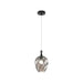 Matteo Lighting - C30903MBSM - One Light Pendant - Eesha - Matte Black/Smoked Glass