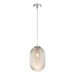 Matteo Lighting - C31001CHCN - One Light Pendant - Maruna - Chrome/Cognac Glass