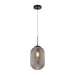 Matteo Lighting - C31001MBSM - One Light Pendant - Maruna - Matte Black/Smoked Glass