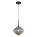 Matteo Lighting - C31003MBSM - One Light Pendant - Maruna - Matte Black/Smoked Glass