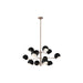 Matteo Lighting - C31712MBAG - 12 Light Chandelier - Orb - Matte Black