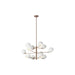 Matteo Lighting - C31712MWAG - 12 Light Chandelier - Orb - Matte White
