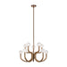 Matteo Lighting - C34210AGOP - Ten Light Chandelier - Joelle - Aged Gold Brass