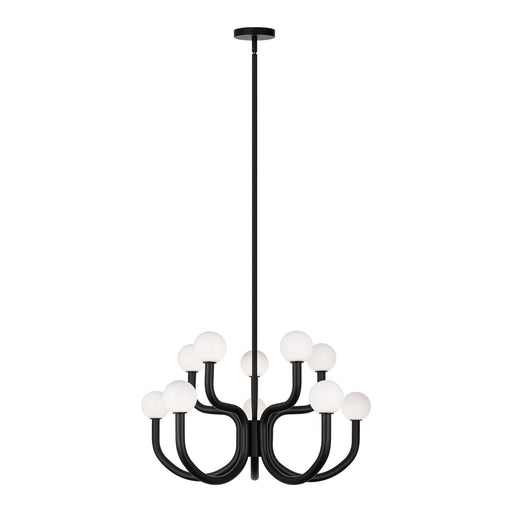Matteo Lighting - C34210MBOP - Ten Light Chandelier - Joelle - Matte Black