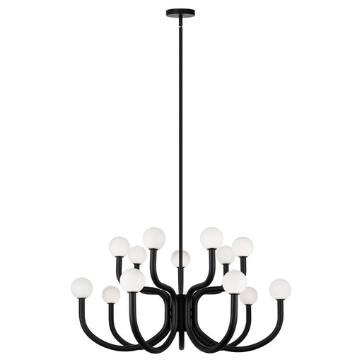 Matteo Lighting - C34214MBOP - 14 Light Chandelier - Joelle - Matte Black