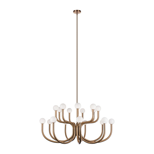 Matteo Lighting - C34218AGOP - 18 Light Chandelier - Joelle - Aged Gold Brass
