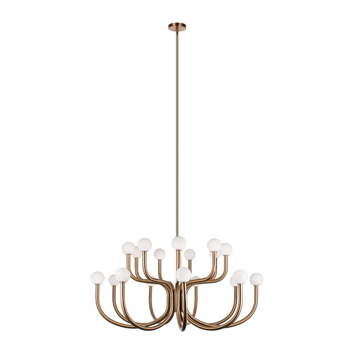 Matteo Lighting - C34218AGOP - 18 Light Chandelier - Joelle - Aged Gold Brass