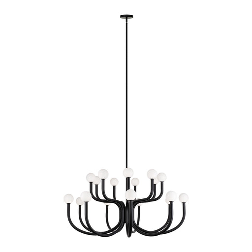 Matteo Lighting - C34218MBOP - 18 Light Chandelier - Joelle - Matte Black