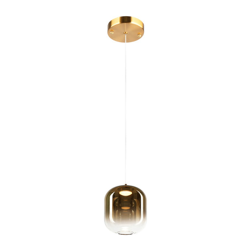 Refrax One Light Pendant Aged Gold Brass