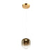 Matteo Lighting - C37401AGAG - One Light Pendant - Refrax - Aged Gold Brass