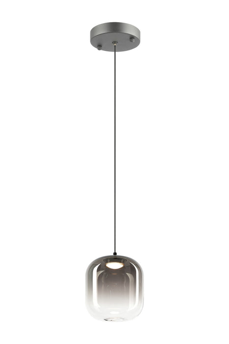 Matteo Lighting - C37401MBSM - One Light Pendant - Refrax - Matte Black