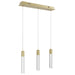 Avenue Lighting - HF1900-3-GL-BB-C - LED Pendant - The Original Glacier - Brushed Brass