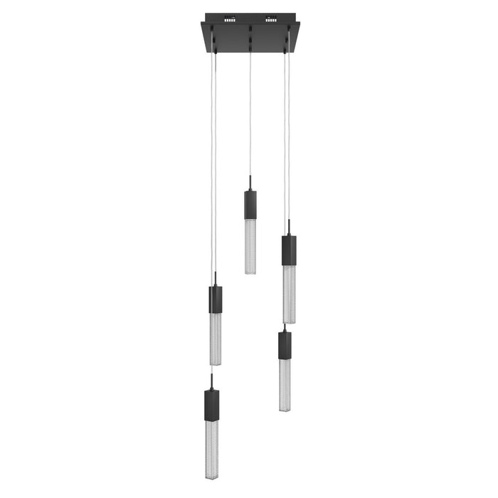 Avenue Lighting - HF1900-5-BOA-BK - Five Light Pendant - Boa - Black