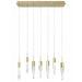 Avenue Lighting - HF1900-7-AP-BB - LED Pendant - Aspen - Brushed Brass