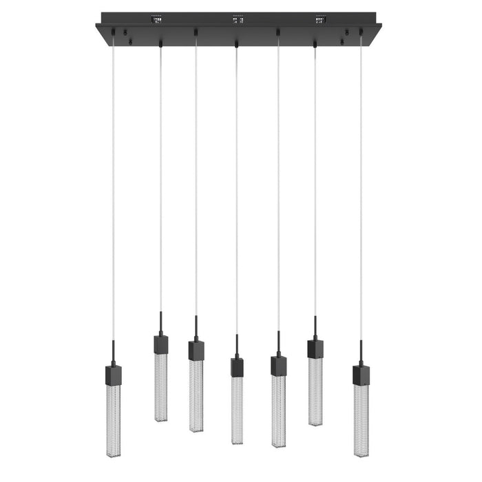 Avenue Lighting - HF1900-7-BOA-BK - Seven Light Pendant - Boa - Black