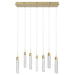 Avenue Lighting - HF1900-7-GL-BB - LED Pendant - The Original Glacier - Brushed Brass