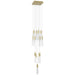 Avenue Lighting - HF1905-13-GL-BB-C - 13 Light Pendant - The Original Glacier - Brushed Brass