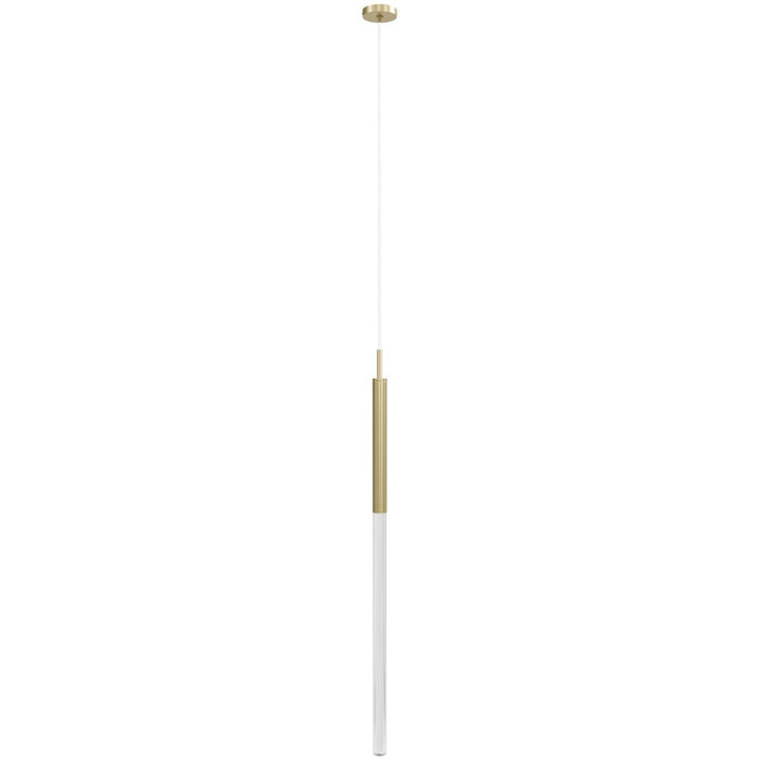 Avenue Lighting - HF2020-SNW-BB - One Light Pendant - Main St. - Brushed Brass