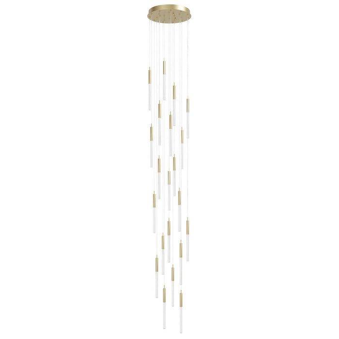 Avenue Lighting - HF2021-SNW-BB - 21 Light Pendant - Main St. - Brushed Brass