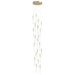 Avenue Lighting - HF2021-SNW-BB - 21 Light Pendant - Main St. - Brushed Brass