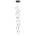 Avenue Lighting - HF2021-SNW-BK - 21 Light Pendant - Main St. - Black